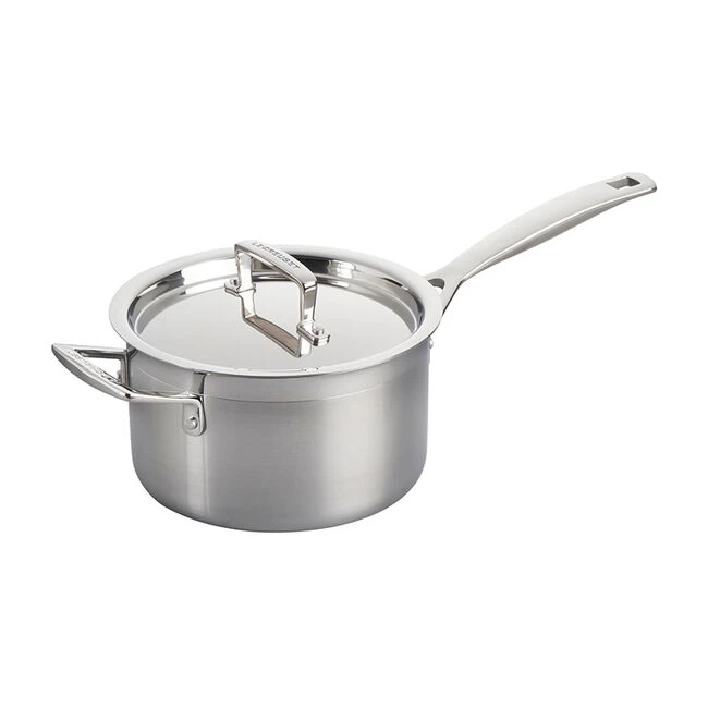 Le Creuset Classic Stainless Steel Saucepan With Lid - Image 2