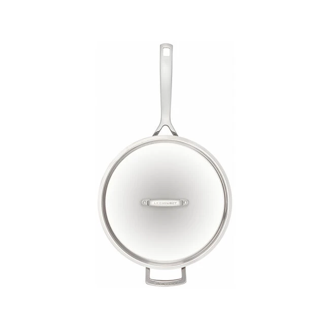 Le Creuset Classic Stainless Steel Sauté Pan With Lid - Image 3